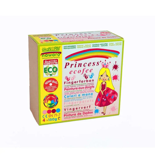 okoNORM Nawaro Finger Paints, 4 Colour Set "Princess"