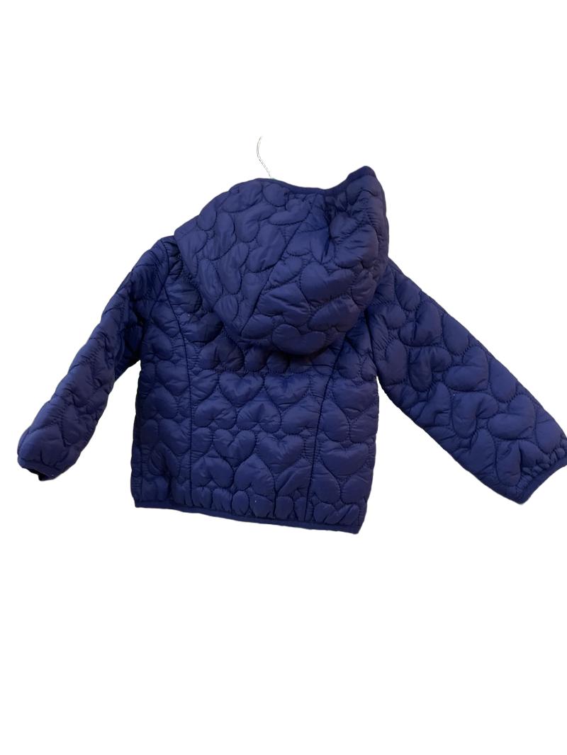 Preloved Original Marines - Navy Heart Quilted Padded Jacket (6-9m)