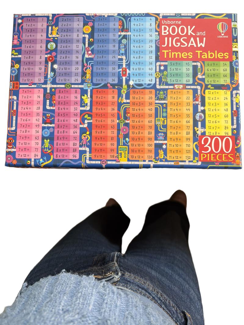 Preloved Toys - Times Tables Book And Jigsaw Puzzle - Usborne