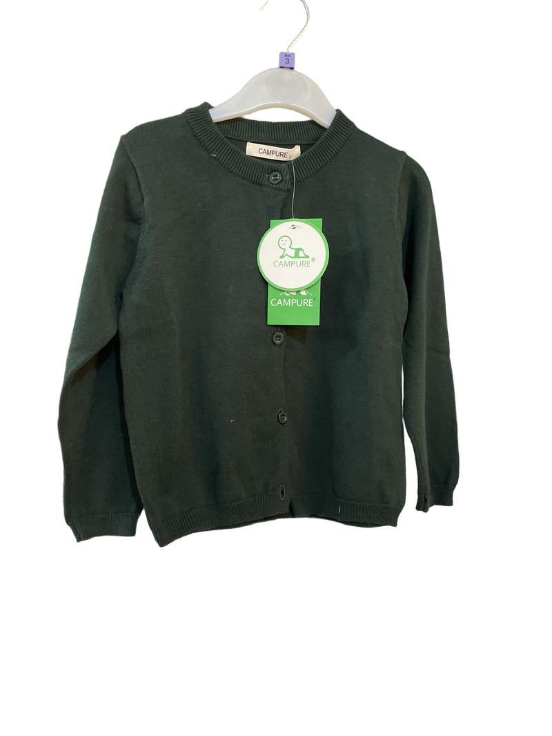Preloved Campure - Green Cardigan, NEW With Tags (3-4y)