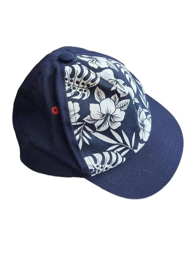 Preloved Marks & Spencer - Navy Floral Baseball Cap Hat (3-4y, 4-5y, 5-6y)