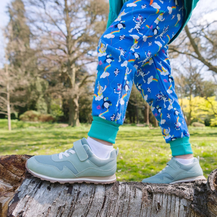Ducky Zebra Organic Cotton Kite Flying Joggers with Pockets