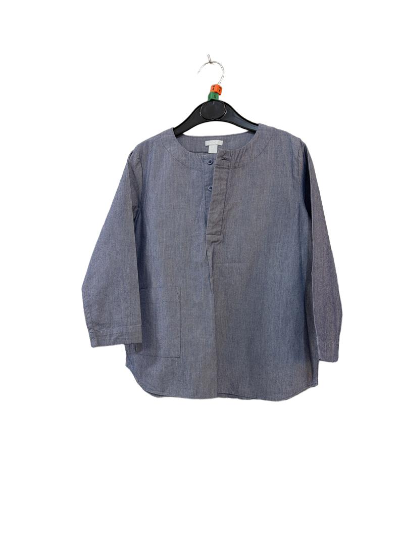 Preloved COS - Blue Pinstripe Long-sleeved Top (5-6y, 4-5y)