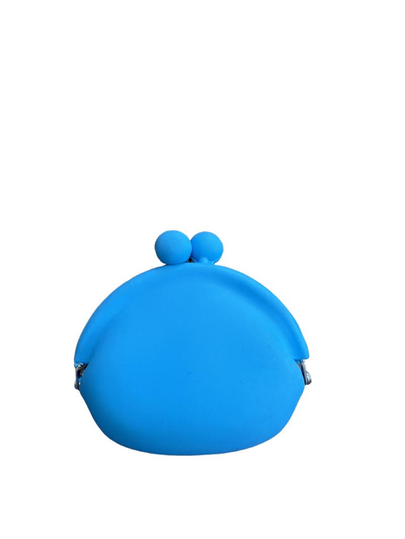 Preloved Unknown Brand - Blue Silicone Coin Purse.