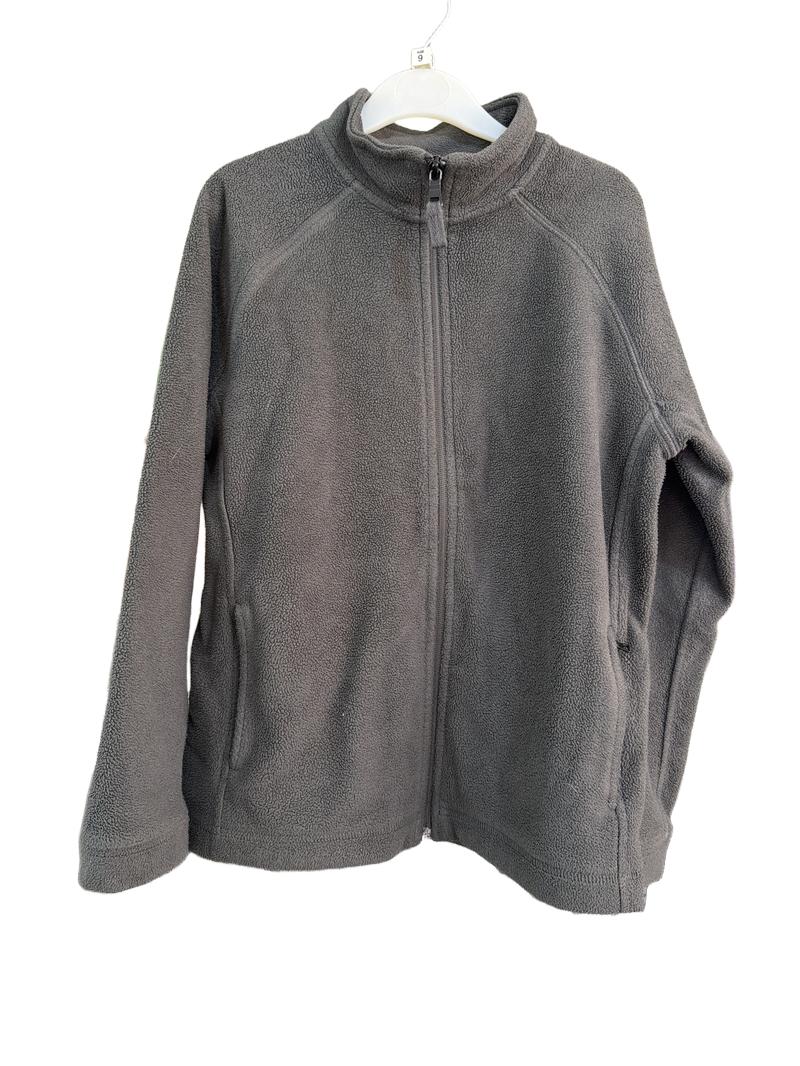 Preloved Marks & Spencer - Gray Zip Fleece Cardigan (9-10y)