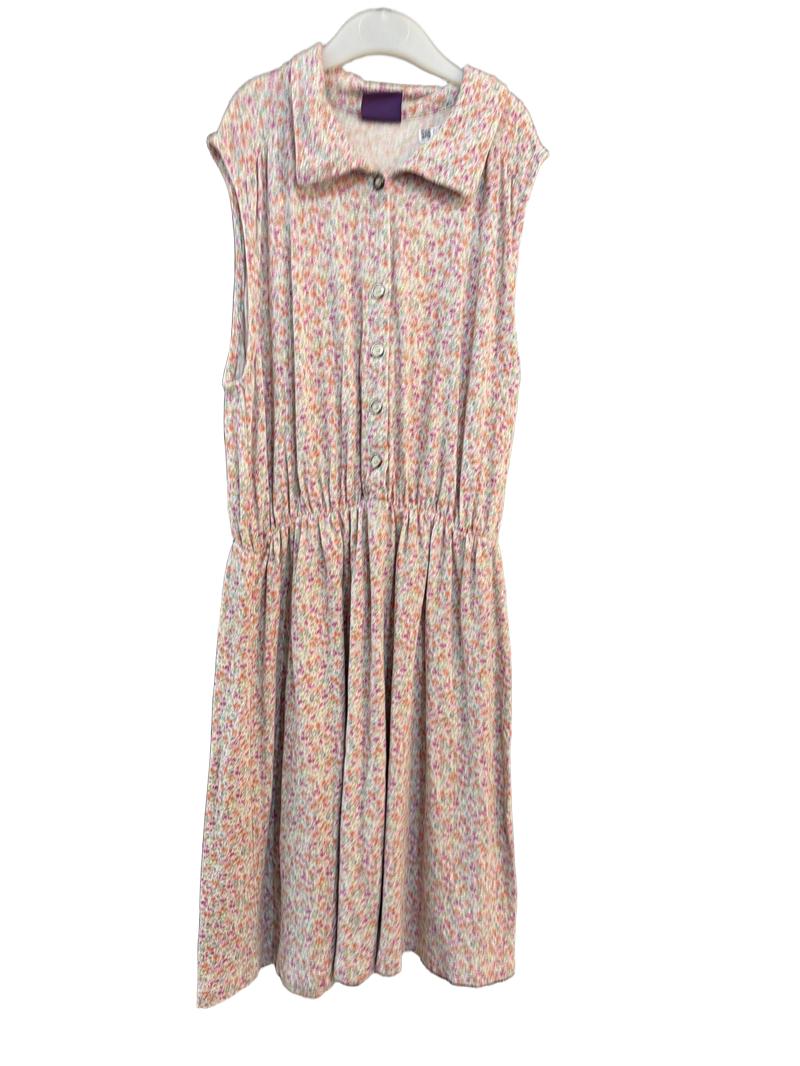 Preloved Hooch - Floral Ditsy Collared Sleeveless Dress (12-13y)
