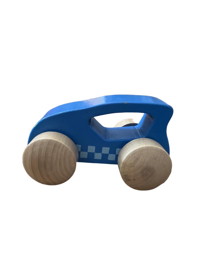 Preloved Toys - Blue Wooden Race Car - Hape