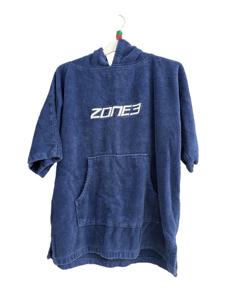 Preloved Zone3 - Navy Towelling Robe, Ages 5-9 (5-6y, 6-7y, 7-8y, 8-9y)
