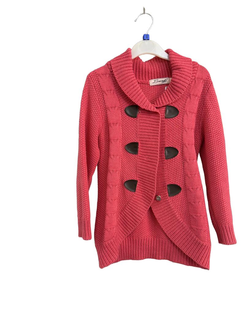 Preloved Last Star - Pink Snap Cardigan (6-7y)