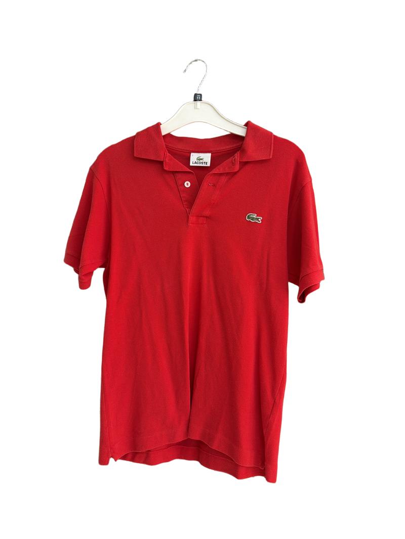 Preloved Lacoste - Red Polo Shirt, Slim Fit, SP, 2 (11-12y)