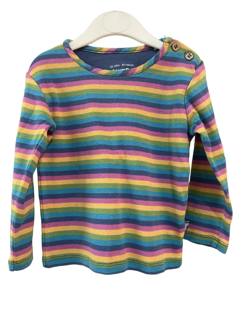 Preloved Kite - Rainbow Long Sleeve Top (12-18m)