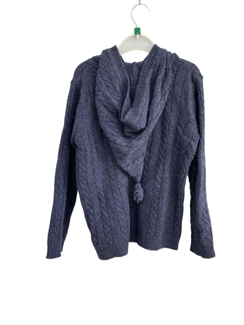 Preloved Jojo Maman Bebe - Navy Wool Button Cardigan Hoodie (5-6y)