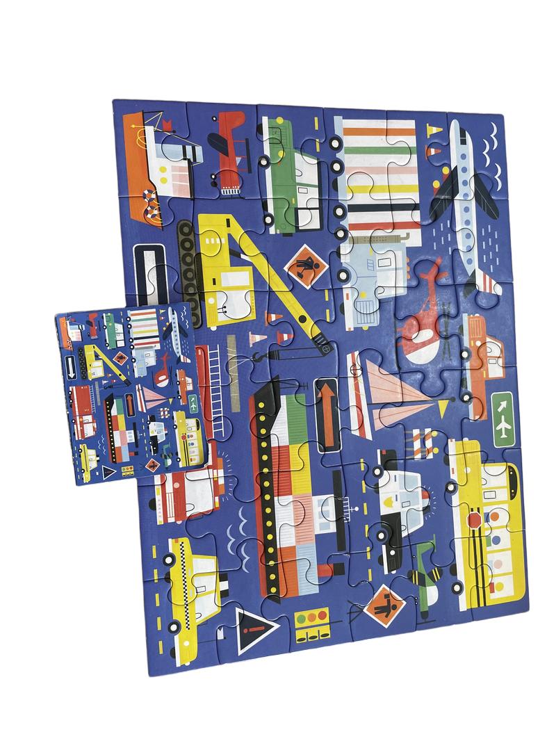 Preloved Toys - Transportation Puzzle To Go. - Muddy Puddles