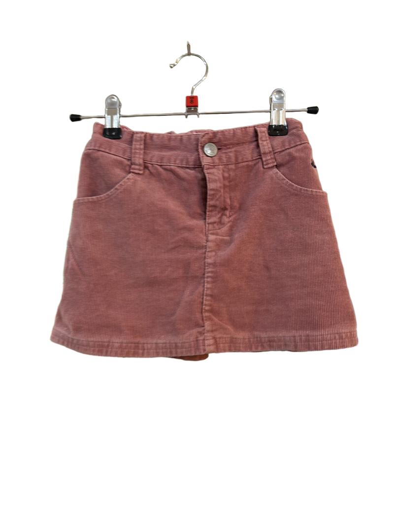 Preloved Debenhams - Pink Corduroy Mini Skirt (8-9y)