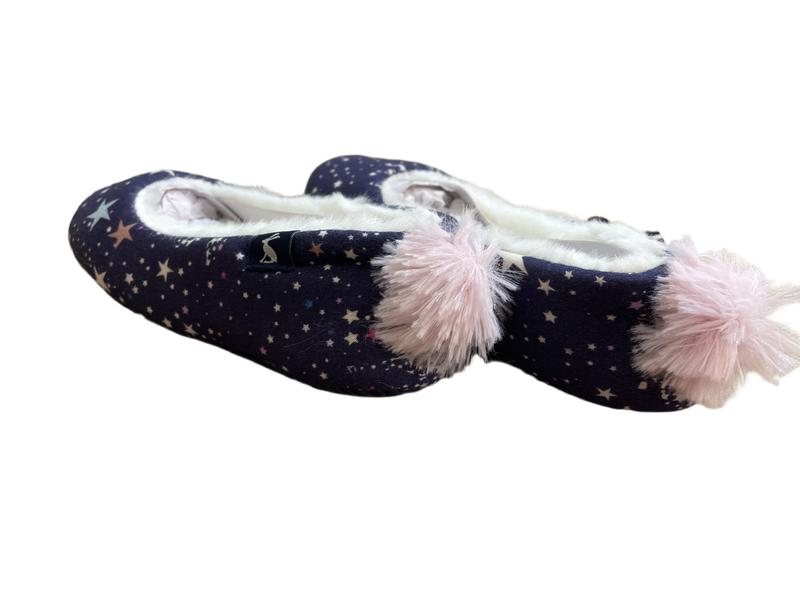 Preloved Joules - Navy Star Slippers, UK XS, NEW With Tags (8 UK, 9 UK)
