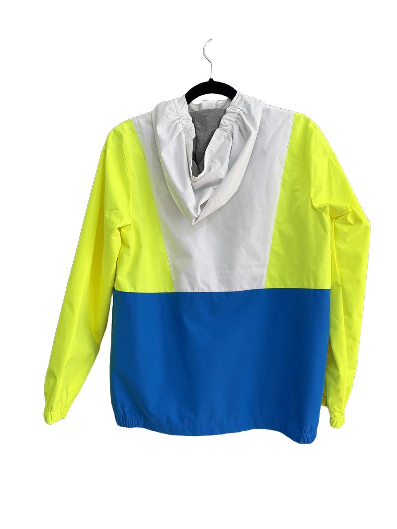 Preloved Mountain Warehouse - White Blue Yellow Waterproof Shell (13-14y)