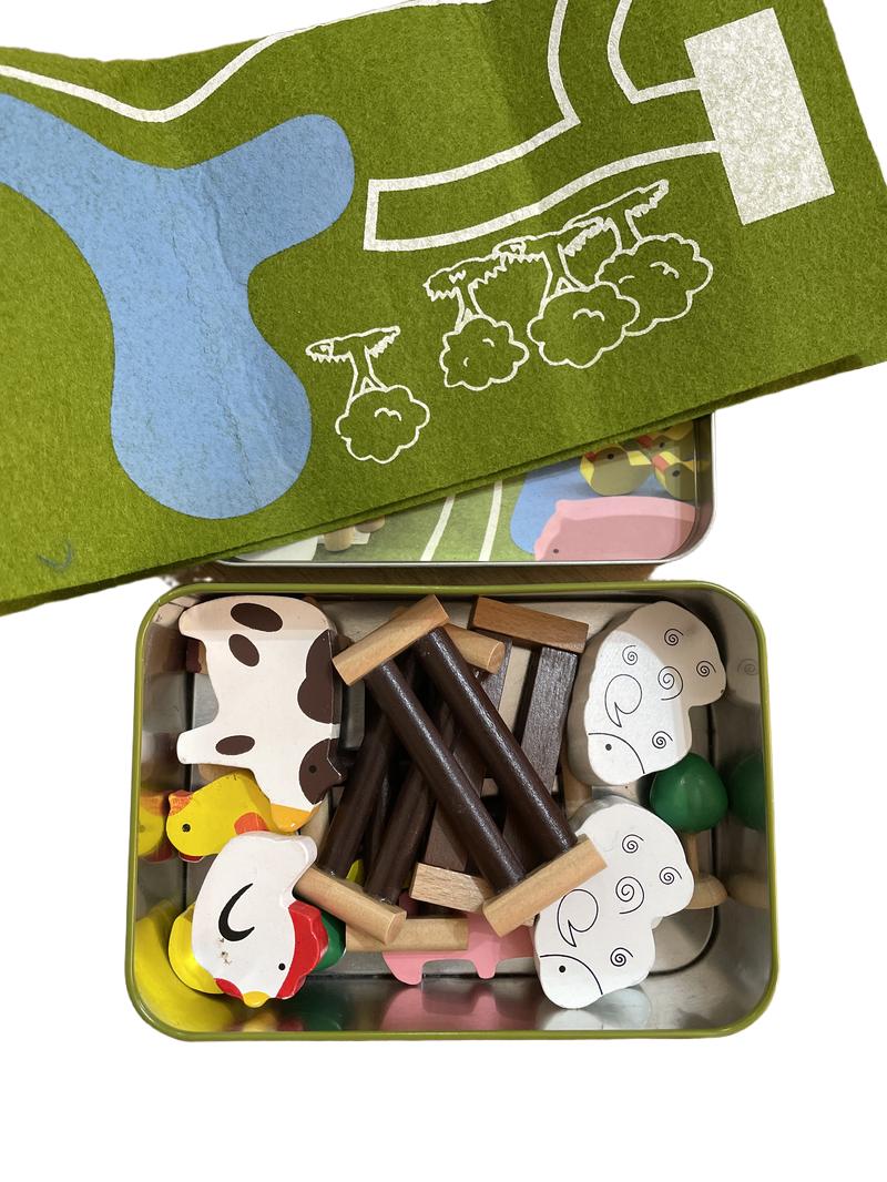 Preloved Toys - Farm In A Tin - Apples To Pears