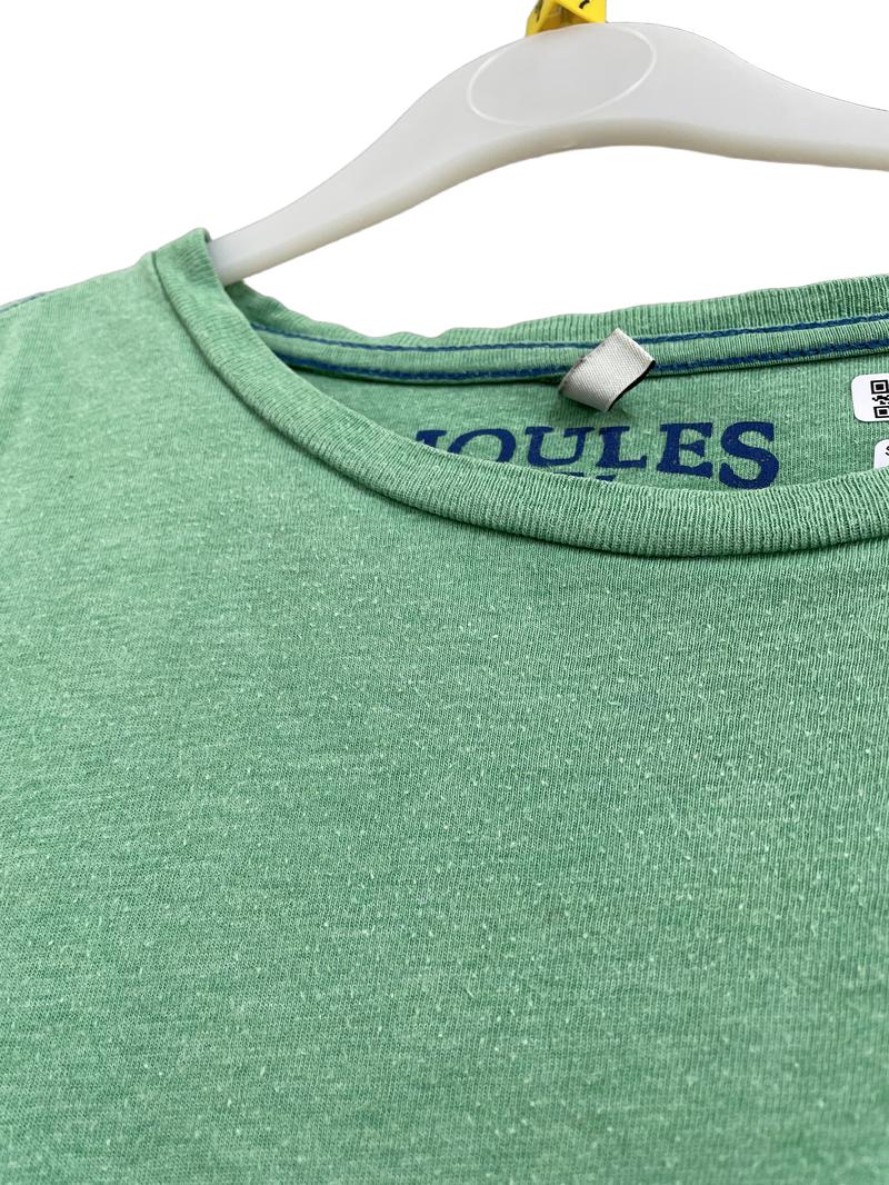 Preloved Joules - Green Motorcycle Long-sleeved T Shirt (7-8y)
