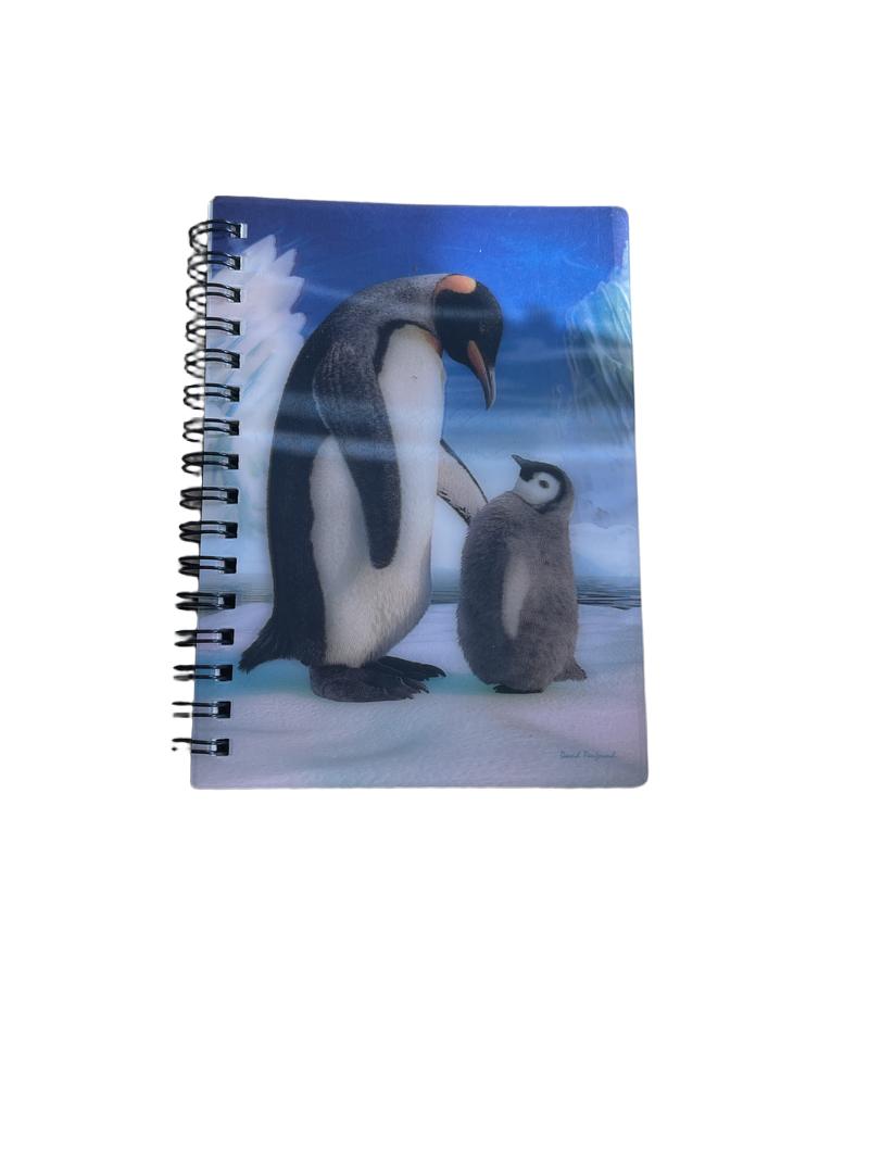 Preloved 3D Penguin Small Plain Pages Notepad - Deluxebase