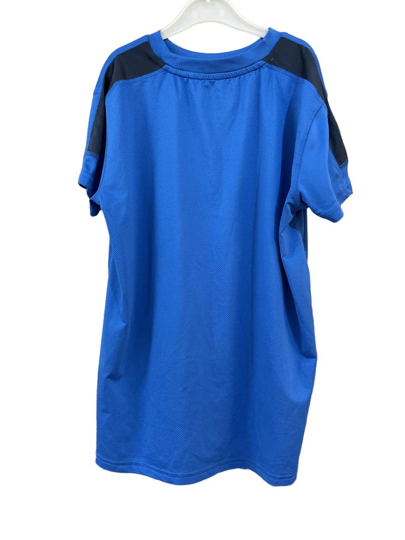 Preloved Dunlop - Blue Short-sleeved Wicking Athletic Top (13-14y)