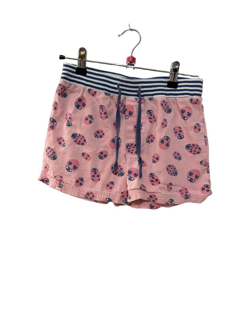 Preloved Kite - Pink Navy Ladybird Shorts (10-11y)