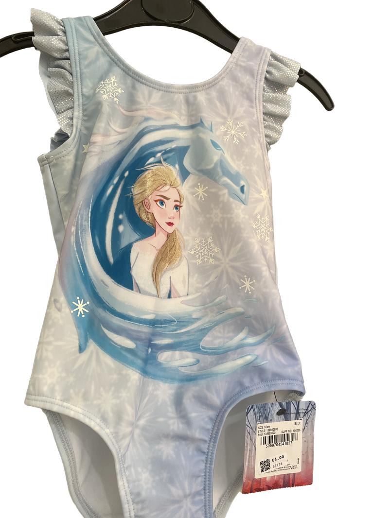 Preloved Tu - Frozen Elsa Swim Suit, NEW With Tags (2-3y)