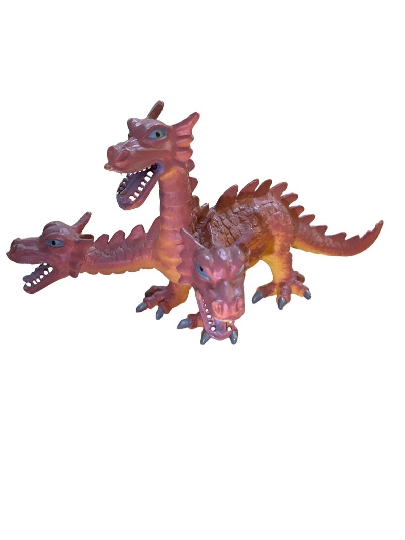 Preloved Toys - 3 Headed Red Dragon - Unknown Brand