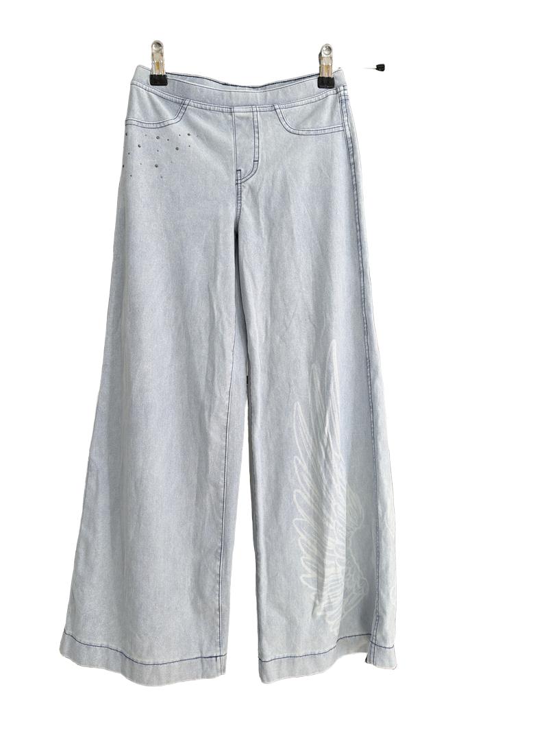 Preloved H&M - Light Blue Wing Pattern Blue Jeans (9-10y)