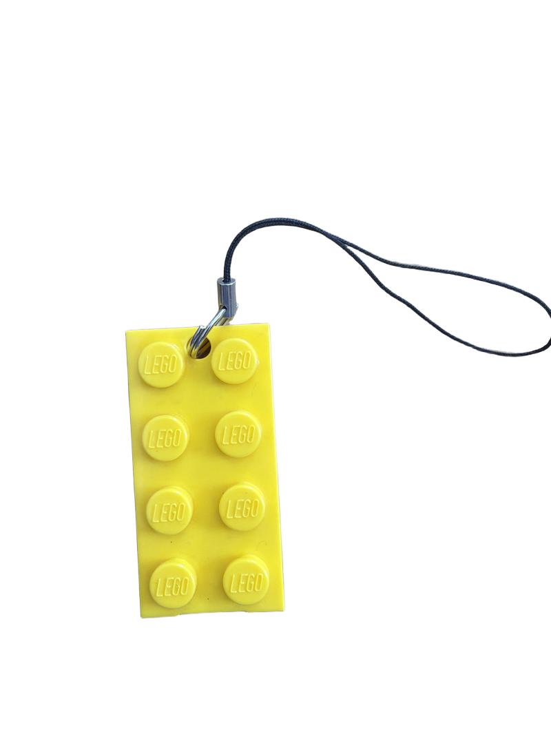 Preloved Funtastic Limited - Yellow Lego Small Keyring/Tag