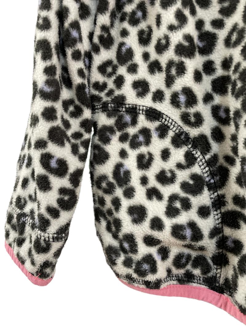 Preloved Marks & Spencer - Leopard Print Half-zip Fleece (4-5y)