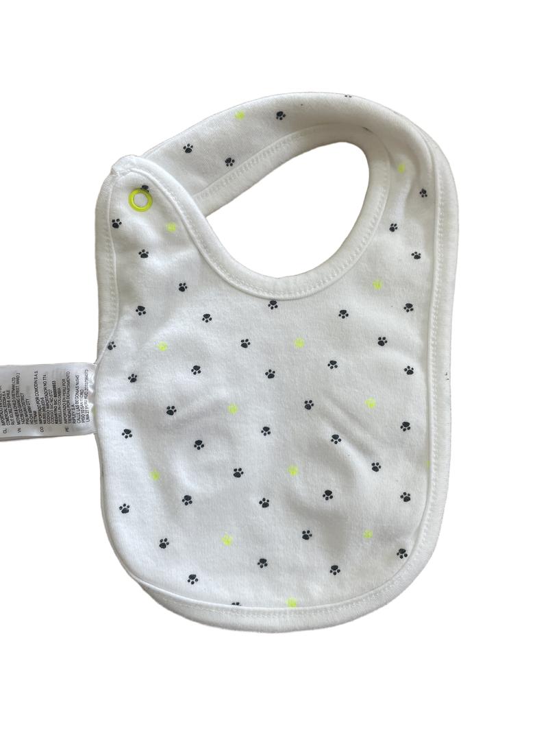 Preloved Mothercare - Bib - Panda And Paw Prints.