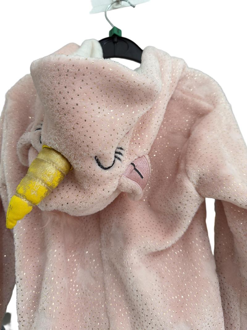 Preloved George - Pink Fleece Unicorn Onesie (5-6y)