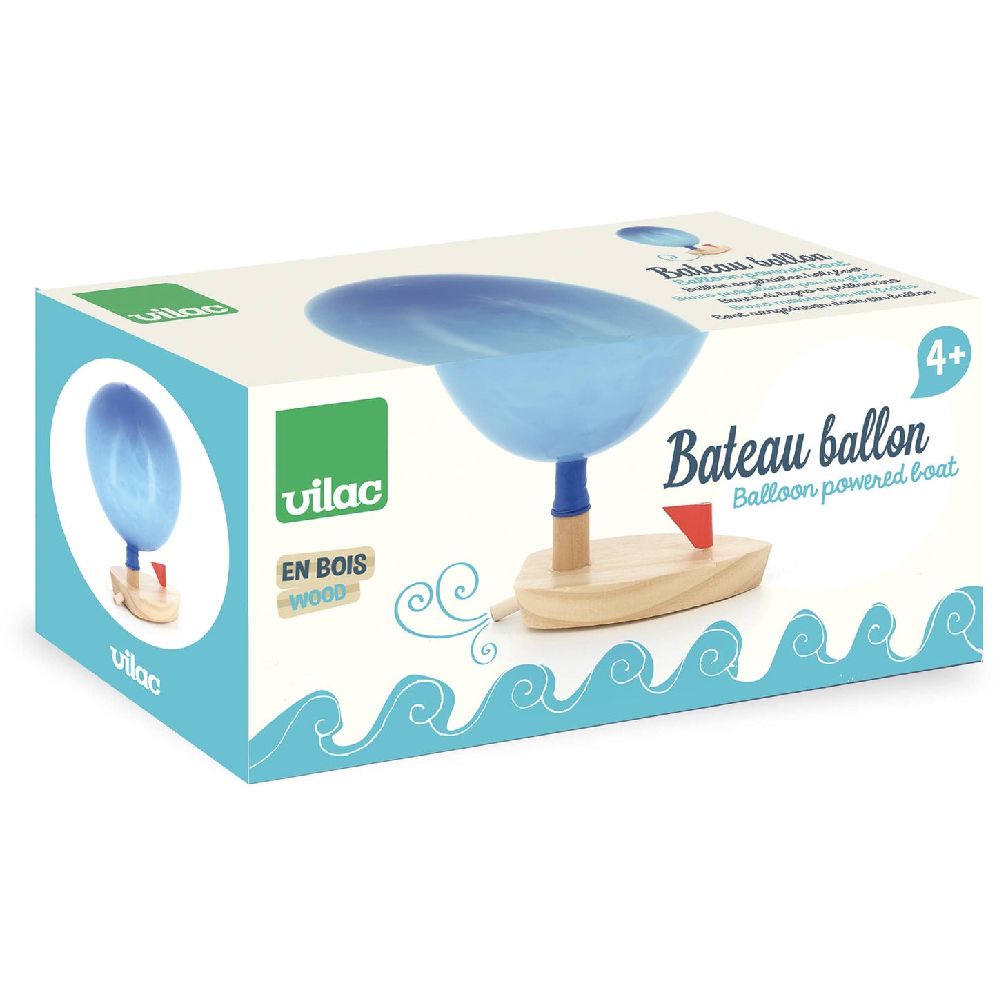 Vilac Balloon Powered Boat – Fun STEM & Physics Toy