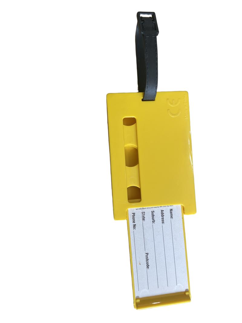Preloved Funtastic Limited - Yellow Lego Bag/Luggage Tag