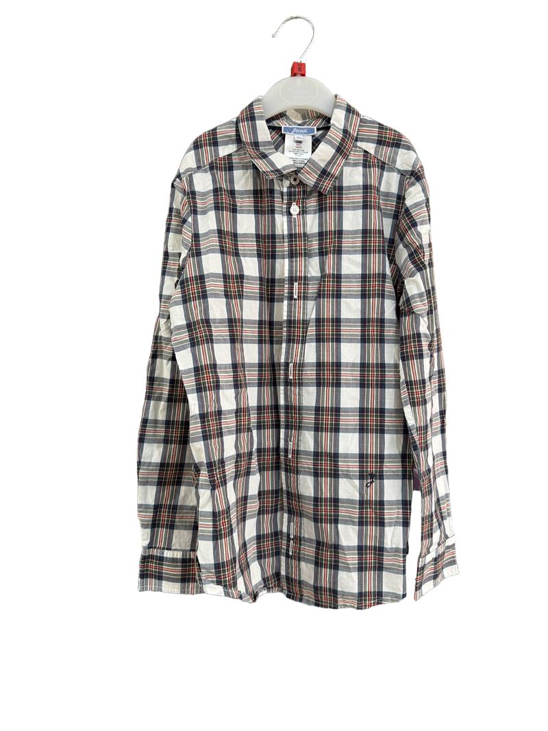 Preloved Jacadi - Multicolour Check Long-sleeved Collared Shirt (8y)