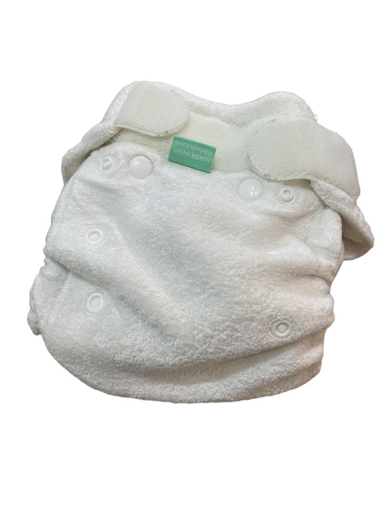 Preloved Totsbots - White Reusable Nappy. Velcro