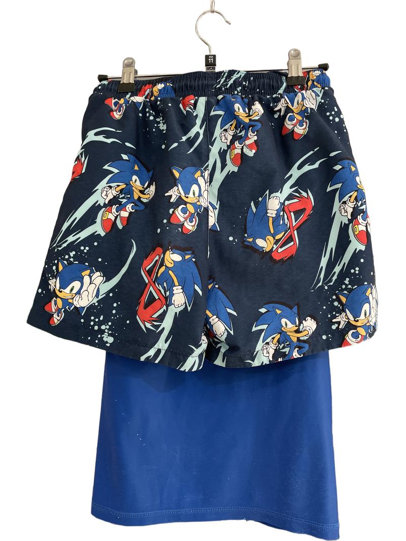 Preloved Next - Sonic Rashguard And Swim Shorts (11-12y)