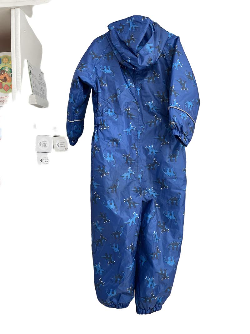 Preloved Regatta Great Outdoors - Blue Dinosaur Puddlesuit (3-4y)