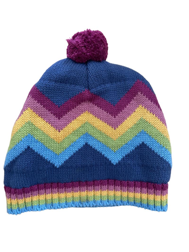 Preloved Kite - Knit Rainbow Hat, 6-10 Years (6-7y, 7-8y, 8-9y, 9-10y)