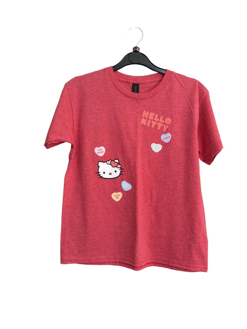 Preloved Gildan - Red Hello Kitty T Shirt, Youth Large (13-14y)