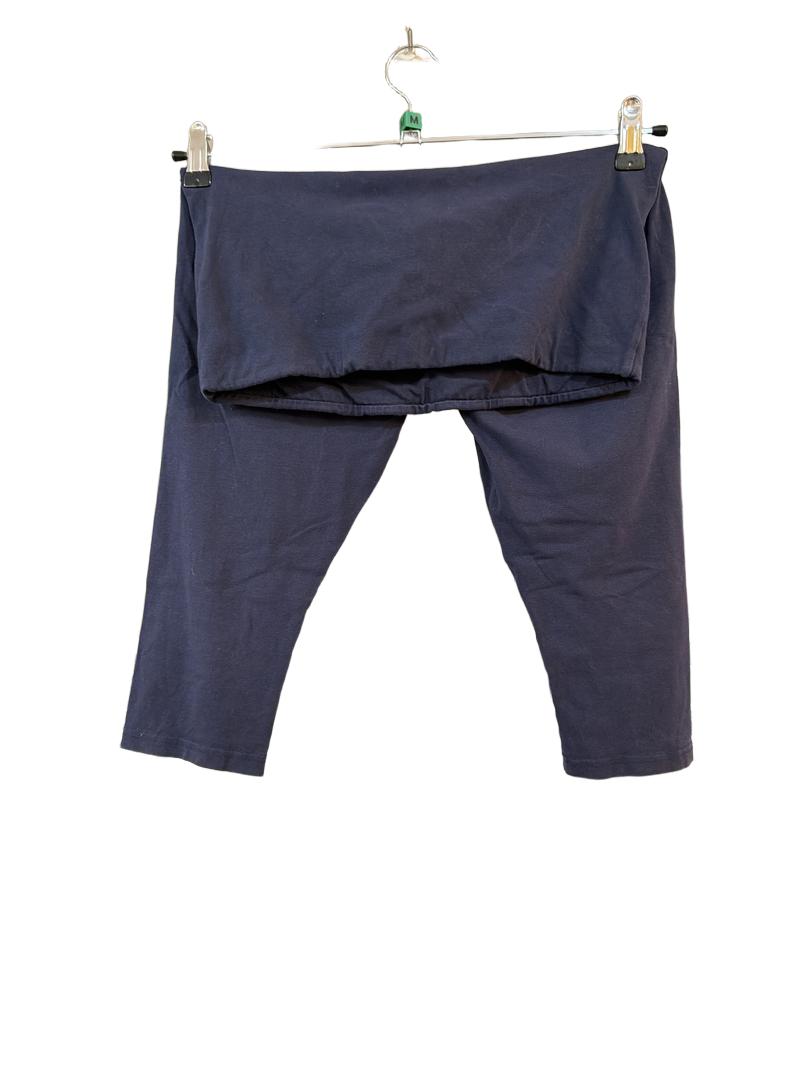 Preloved Jojo Maman Bebe - Navy Maternity Over-bump Capri Crop Leggings (Medium)