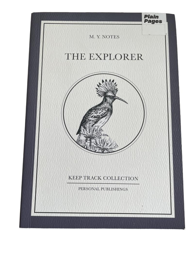 Preloved A5 Plain Pages Notebook The Explorer. - Paperchase