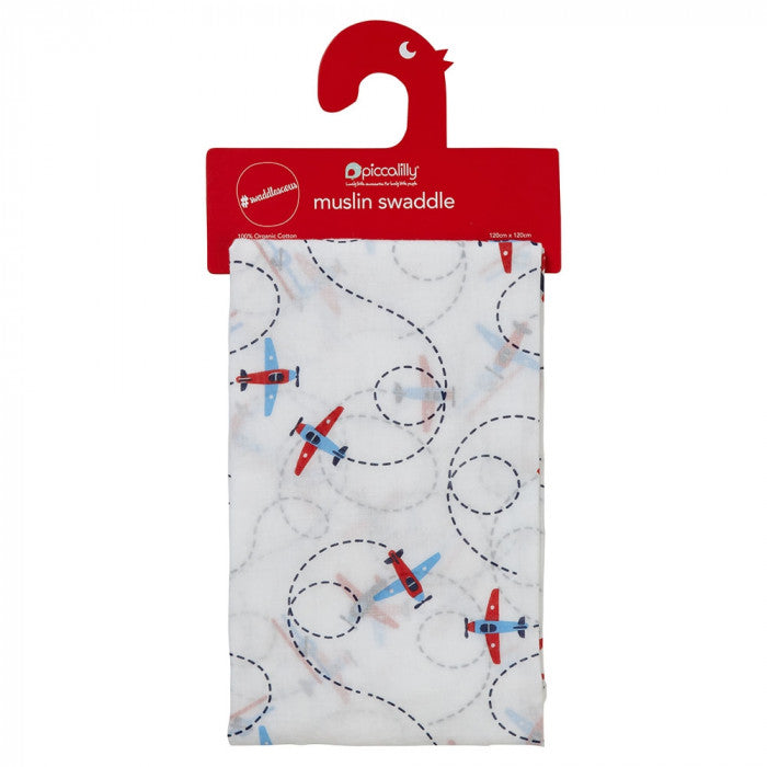 Piccalilly Muslin Swaddle Loop the Loop