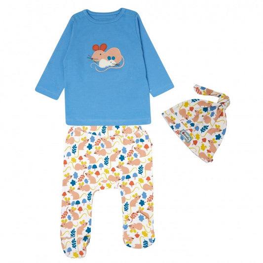 Piccalilly 3 Piece Baby Set - Fieldmouse