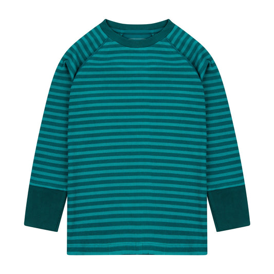 Piccalilly Ribbed Top -  Lake Blue