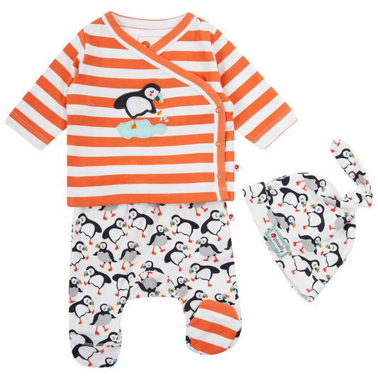 Piccalilly 3 Piece Baby Set - Puffin
