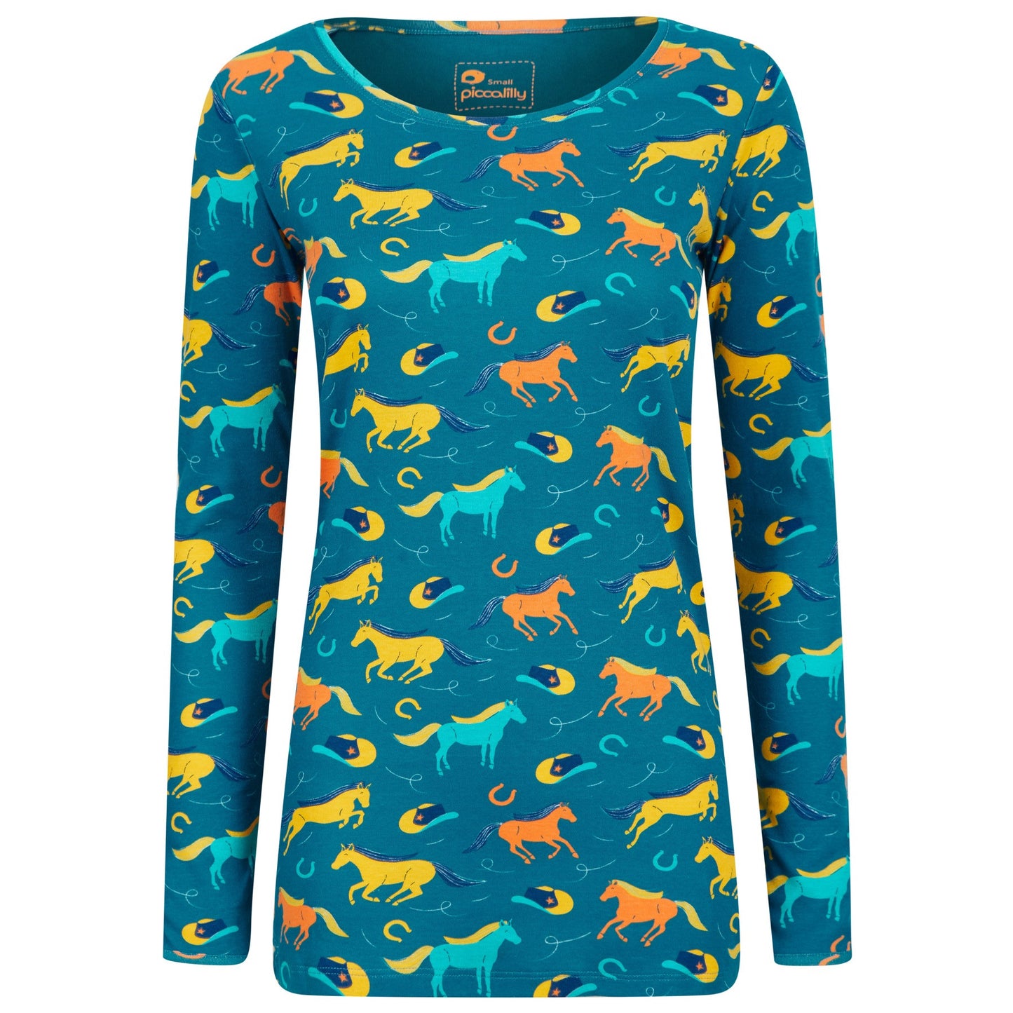 Piccalilly Women's Fitted Top - Wild Horses