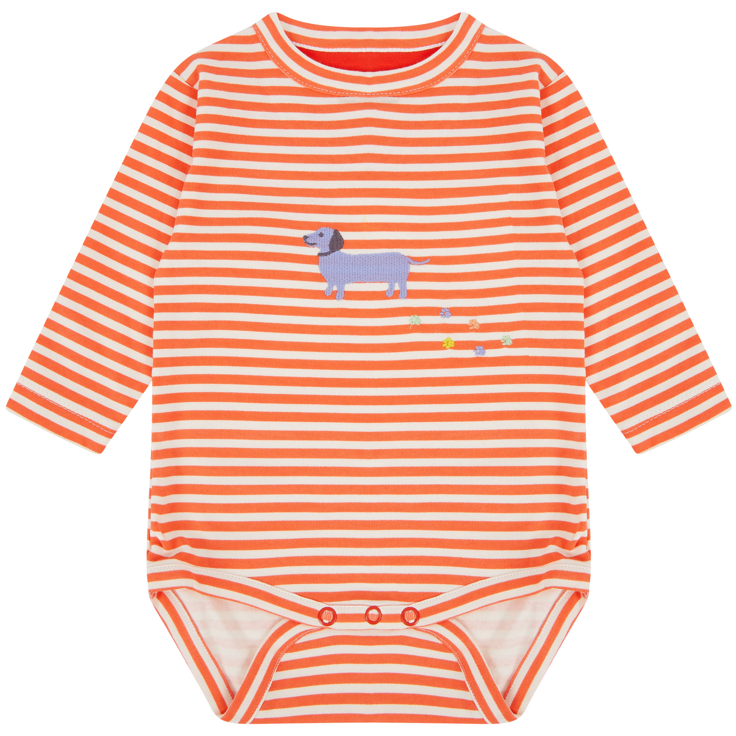 Piccalilly 3 Pack Baby Bodysuits - Sausage Dog