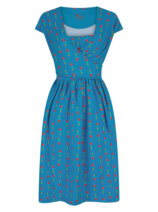 Piccalilly Women's Wrap Dress - Parrot