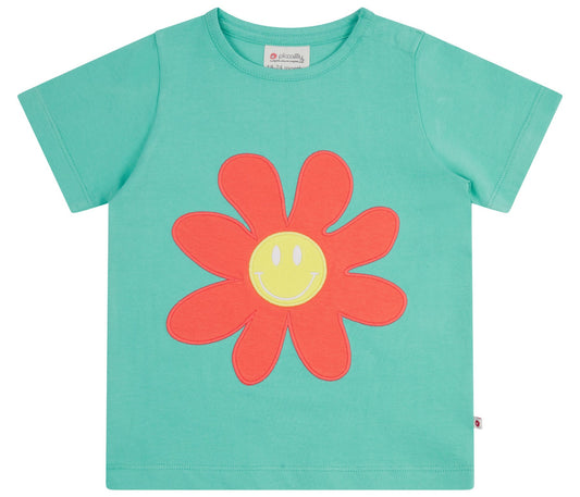 Piccalilly Kids Applique T-Shirt - Daisy